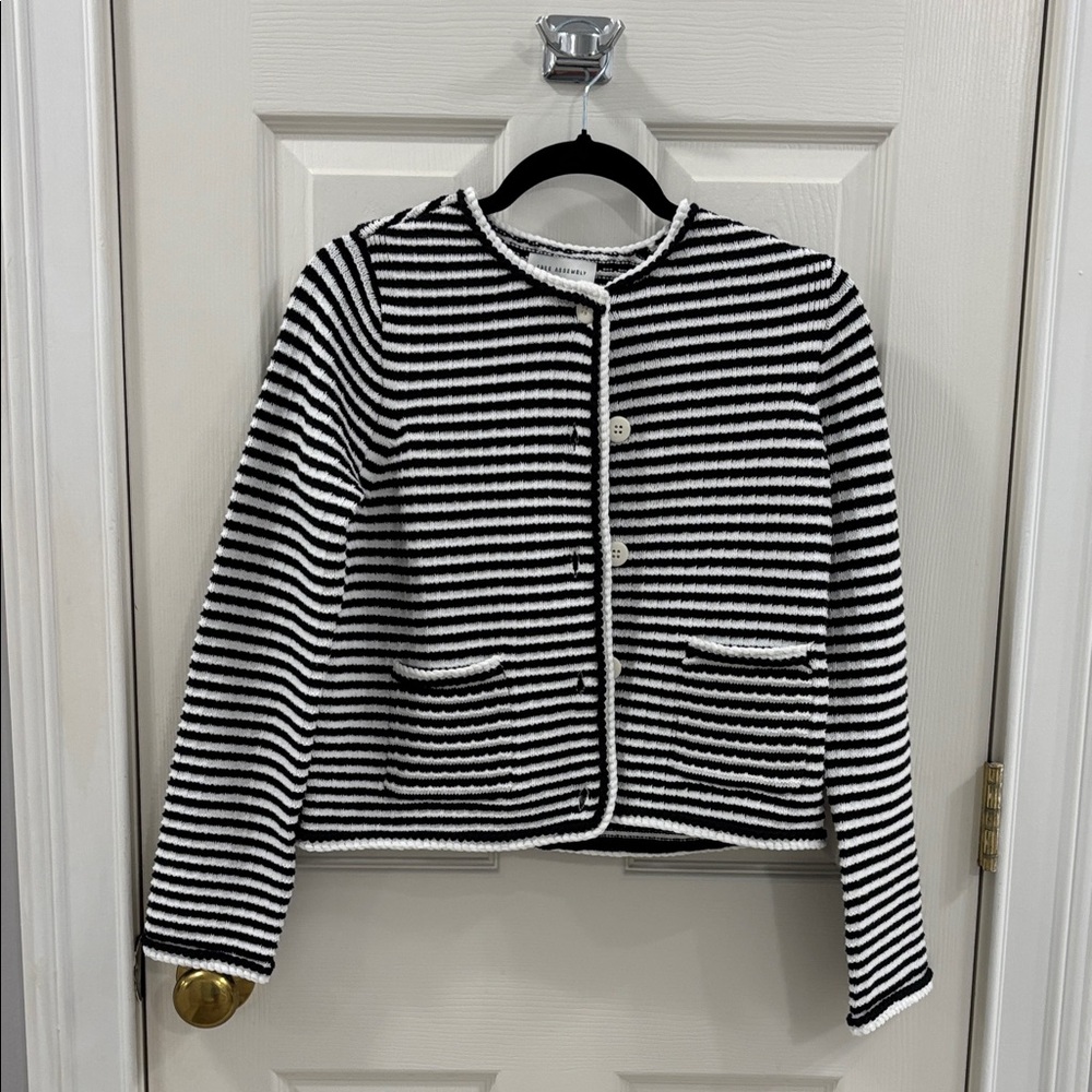 Free Assembly Striped Cardigan